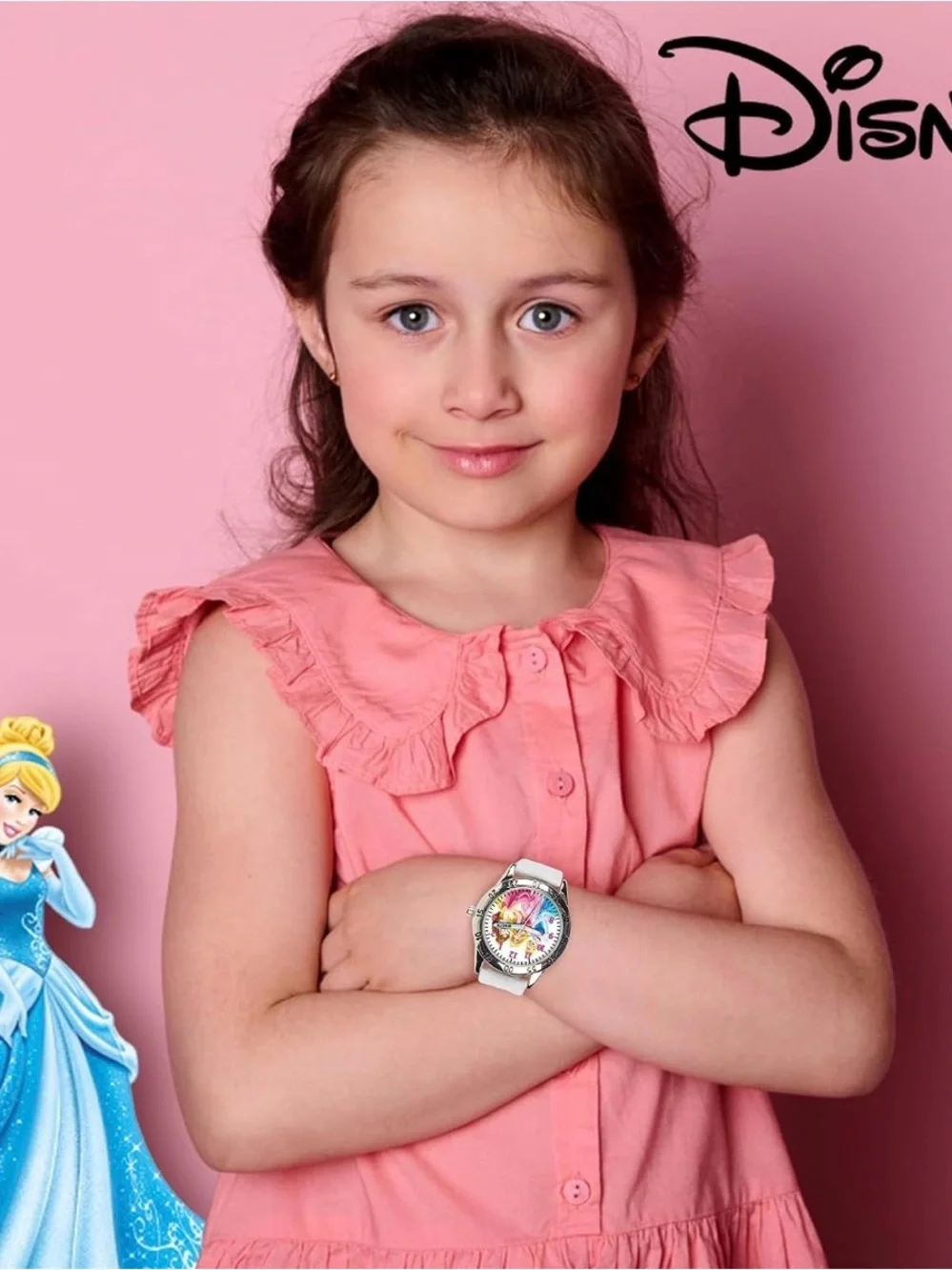 Disney Princess Time Teacher Watch for Kids – Easy Analog Time (New Battery)